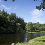 summer river fishing in Scotland