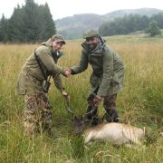 hunting scottish highlands